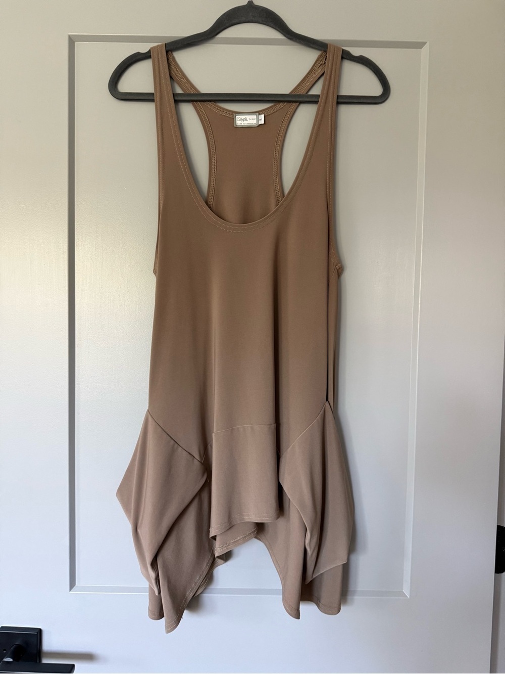 Sympli Asymmetrical Tunic Style Top Made In Canada Artsy Comfort Size 8